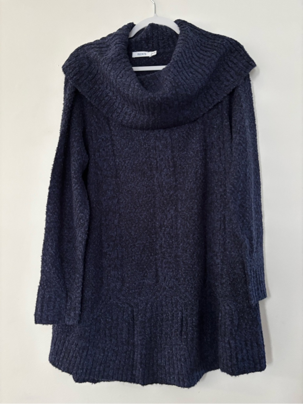 Ricki's Navy Cowl Neck Cozy Knit Sweater